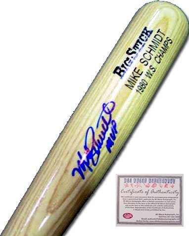 Mike Schmidt Philadelphia Phillies MLB Hand Signed Rawlings Name Model Bat with MVP Inscription
