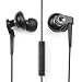 Clear Dual-Drive Earbuds with Mic for iPod, iPhone and iPad Devices