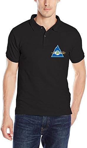 AUGU Mens Cleveland San Jose Colorado Sports Polo Shirt Black S