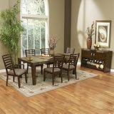 Alpine Furniture 469-1DiningTable-6SideChairs 8 piece Room Dining