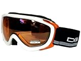 DG Snow Ski Snowboard Goggles White Orange Orange