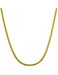 14 Karat Yellow Gold 2-mm Hollow Flat N Chain (16 Inch)