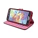 Euclid+- Rose Red Hello Kitty with Bow Knot Style Leather Case Cover for Samsung Galaxy S5 with Hello Kitty Style Cable Tie
