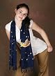 Batik Scarf - Fairy Moon and Stars