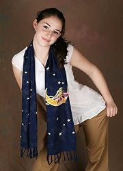 Batik Scarf - Fairy Moon and Stars