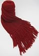 Handmade Pure Alpaca Natural Fiber Scarf - Gift Idea for Men - Traditional Red (100% Knitted by Hand/Long size)