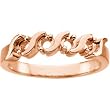 14K Yellow Gold Diamond Anniversary Ring - 0.42 Ct.
