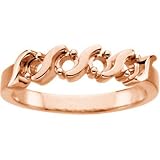 14K Yellow Gold Diamond Anniversary Ring - 0.42 Ct.