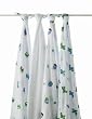 aden + anais 100% Cotton 4 Pack Muslin Swaddle Blanket, Boys-N-Toys