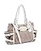 Michael Kors Gansevoort Medium Canvas Satchel Hemp Vanilla Hand Bag