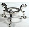 AzureGreen Silver-plated Flowering Crystal Ball Stand