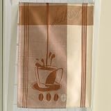 Latte Jacquard Dishtowel - Brown