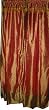 India Silk Sari Drapes-2 Brown Panels Drapes, Window Treatment