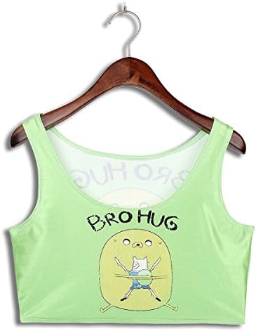LoveLiness Womens Adventure Time Digital Print Sleeveless Tank Top Ves (One Size, Multicolor)