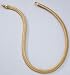 14K Yellow Gold Flat Basket Weave Chain Necklace
