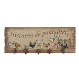 Cocotte Chicken Theme Recipe Holder Rustic with Clips