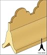Roof Ridge Molding with Picket - Dollhouse Roofing Supply