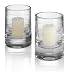 2 Autograph Cut Glass Candleholders
