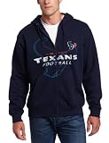 NFL Men's Houston Texans Touchback IV Long Sleeve Fullzip Hooded Fleece (Navy Blue, X-Large)