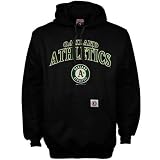 Oakland Athletics Black Arch Team Name Hoody Sweatshirt
