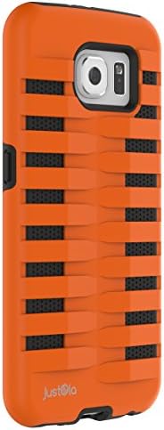 Samsung Galaxy S6, JustOla [J-Shell Series], Tough, Perfect fit, Dual Layer Protection with Extreme protection for Galaxy S6 cover (2016) - ORANGE