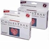 Cholestrak - Total Cholesterol Test Kit Dual - Check your self testing at Home & Monitor High or Low Blood Levels (not LDL HDL) - It's Easy and Just in a Few Minutes & Don't Wait More for Labs Results !