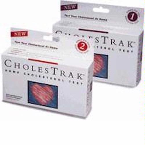 Cholestrak Total Cholesterol Test Kit Dual Check your self testing