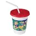 SOLO CC12C-J5145 Polystyrene Jungle Print Kids Cup Combo Pack, 12-14 oz Capacity, White (Case of 250)