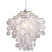 Laura Ashley PXC244 Daliya Capiz Pendant, Cream
