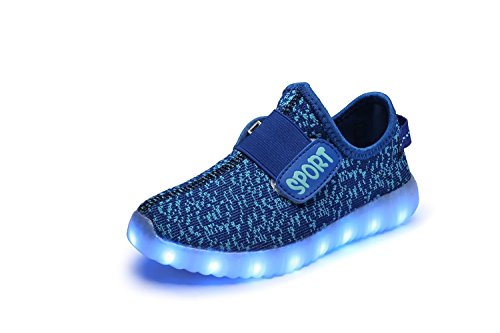 Unisex Sneakers USB Charging Light Colorful Glowing Leisure Flat Shoes