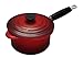 Le Creuset Enameled Cast-Iron 2 3/4 Quart Saucepan, Red