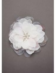 David's Bridal Organza Print Flower Hair Clip Style F8113, Bridal Wedding... by David's Bridal