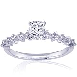0.70 Ct Cushion Cut Diamond Engagement Ring Prong CUT:VERY GOOD 14K SI3-E