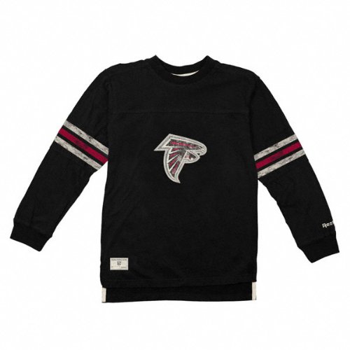 Atlanta Falcons Youth Vintage Jersey Crewneck Long Sleeve T-Shirt - Medium (10-12)