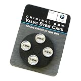BMW Genuine Factory OEM 36110421542 Valve Stem Caps BMW Lettering (set of 4)