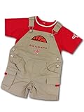 (エヌビーエー)NBA ベビー Houston Rockets Tシャツ＆オーバーオール　セットアップ　（並行輸入品) (24M, 赤)