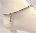 Anklet - A43 - Swarovski (tm) Crystals - Stretch ~ Pastel Mix with Pink Mule