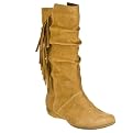 Womens Xhilaration® Kaelyn Fringe Boots - Tan
