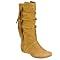Womens Xhilaration® Kaelyn Fringe Boots - Tan