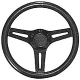 Detmar 2281C Daytona Steering Wheel - Hard Grip, Black With Center Cap