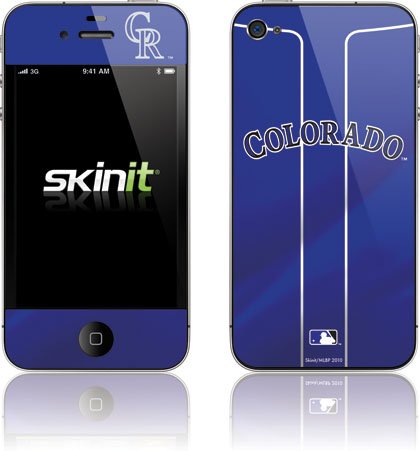 Skinit Colorado Rockies Alternate/Away Jersey Vinyl Skin for Apple iPhone 4 / 4S