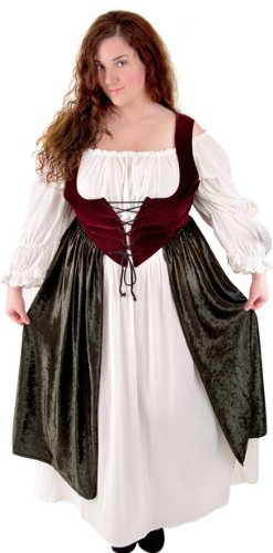 Adult Village Wench Costume Size: Women's X-Large 18-22 :Col