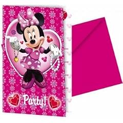 Minnie Mouse 6 Einladungskarten