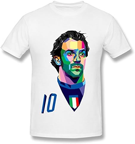 AHOO Men's T Shirt Alessandro Del Piero White Size XS