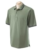 Devon & Jones Classic Men's Tipped Perfect Pima Interlock Polo. D140