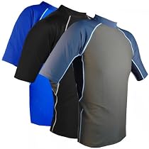 Men's UV Sun Protective, UPF 50+ Short Sleeve Rashguards