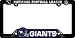 New York Giants License Plate Frame Two Pack Set