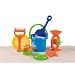 Strand Sand Spielzeug / SANDEIMER-SET 24CM / verschiedenfarbig vorsortiert, 8 teilig, Eddy Toys, BE-31904