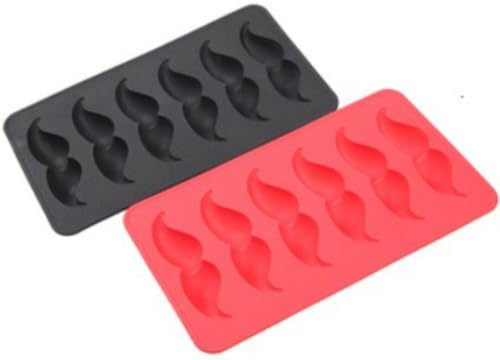 ONOR-Tech Set of 2 pieces Creative Beard Shaped Silicone Ice Cube Tray Ice Mold