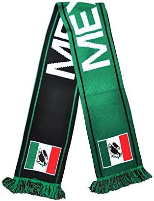 Mexico Flag Knitted Scarf